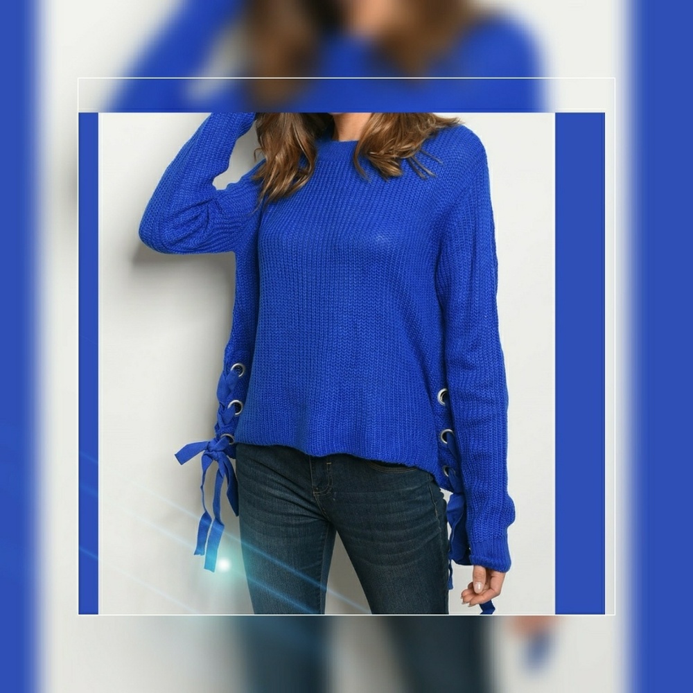 Royal blue sweater
